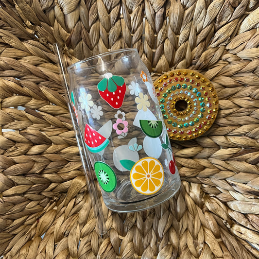 Mixed Fruit 16oz Glass Can