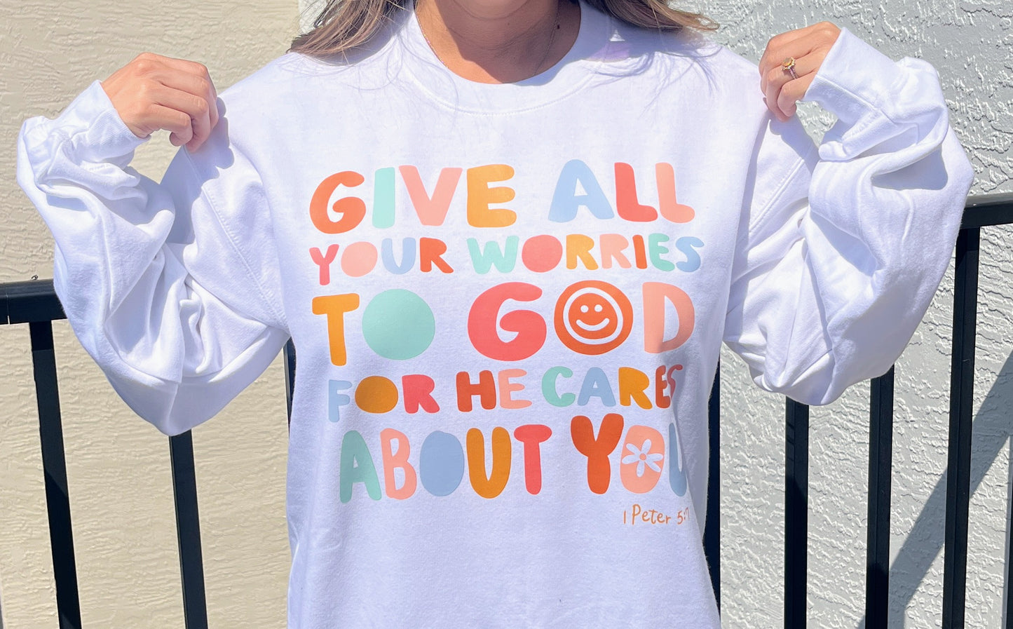 Give All Your Worries To God Crewneck