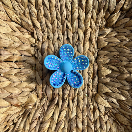 Light Blue Flower Hair Clip