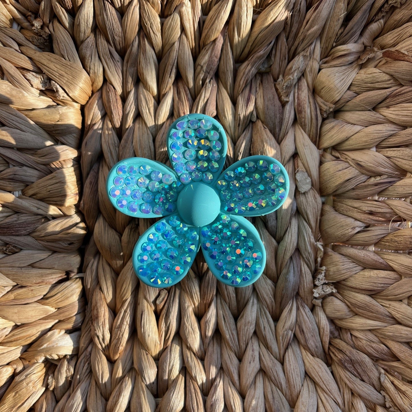 Turquoise Flower Hair Clip