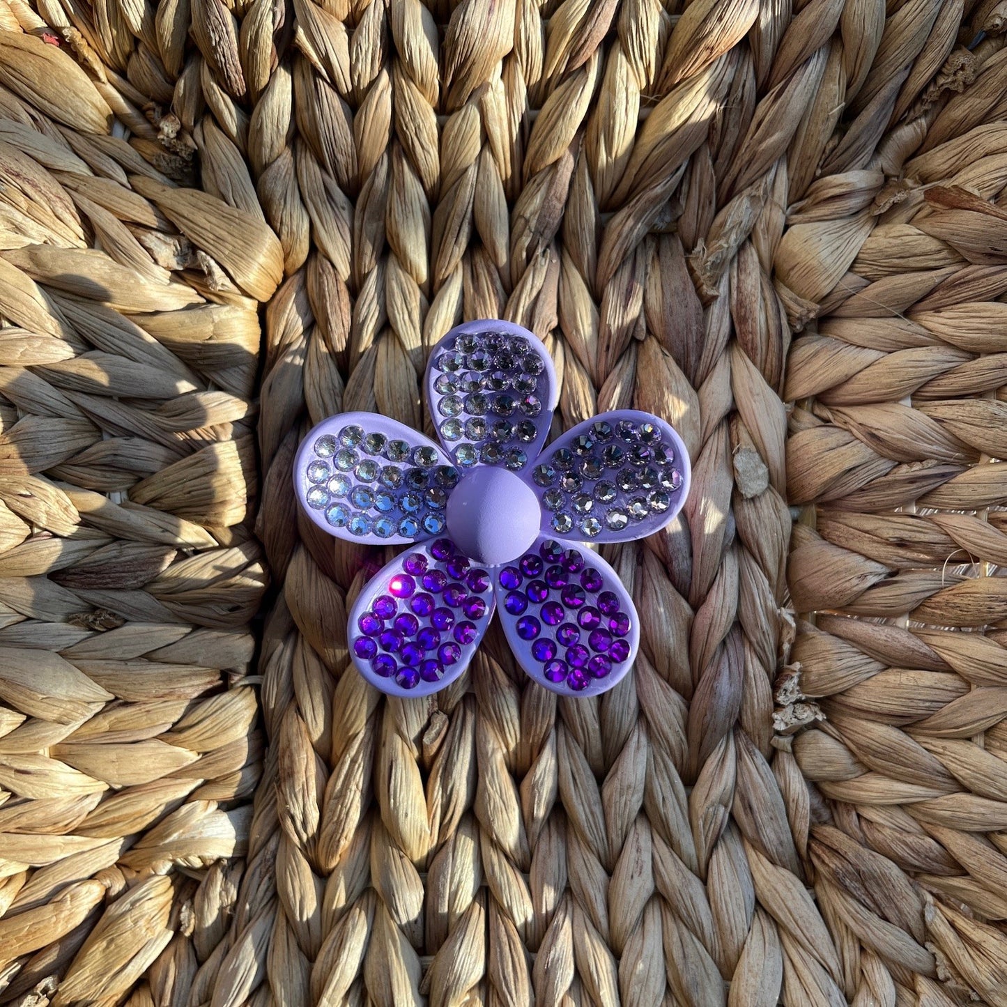 Purple Flower Hair Clip