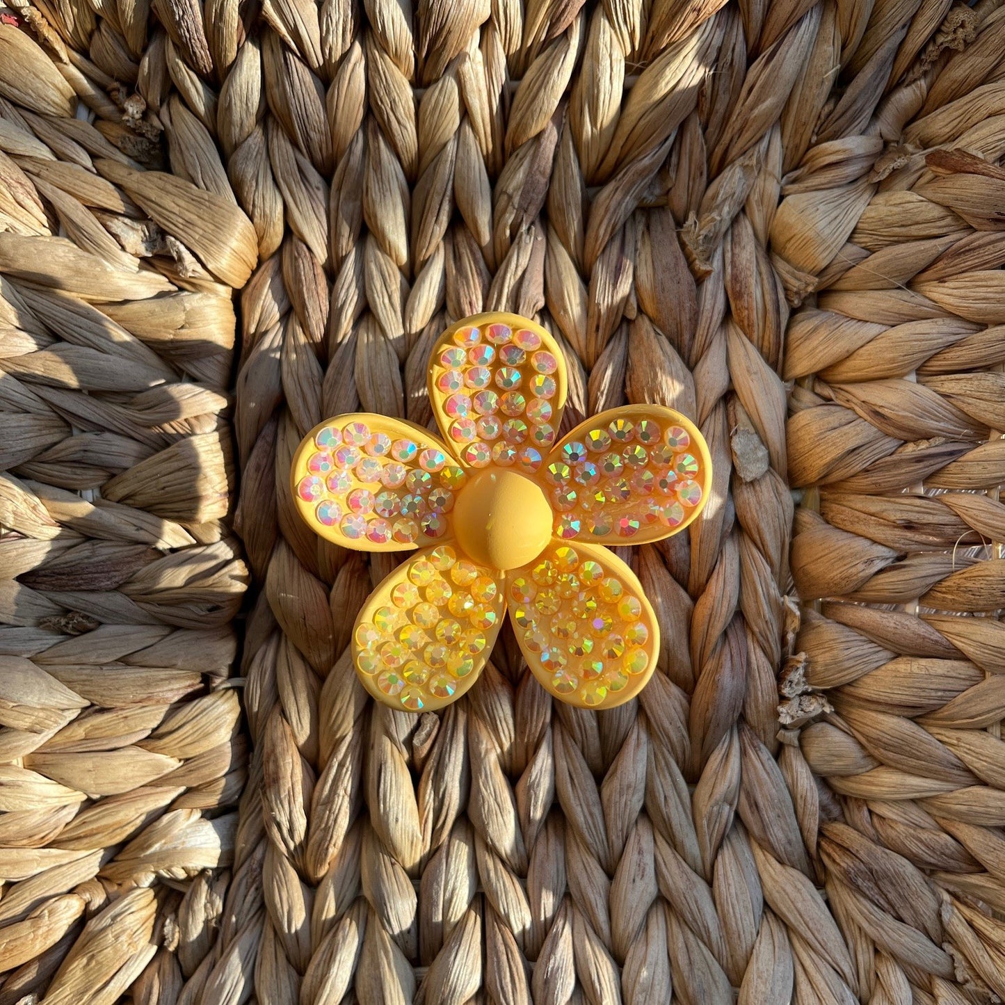 Yellow Flower Hair Clip